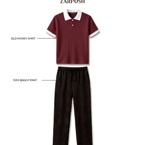Meron Polo T-Shirt And Black Pant Combo