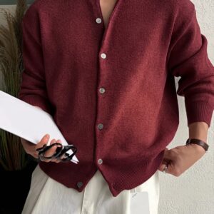 Premium Merino Wool Knit Cardigan