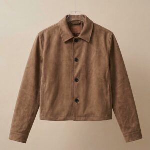 Zarposh Boxy-Fit Suede Jacket
