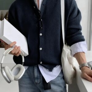 Premium Merino Wool Knit Cardigan
