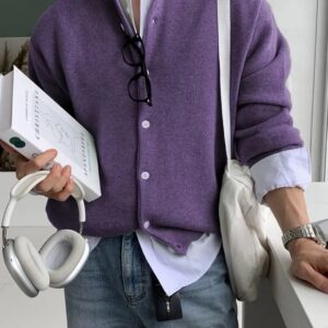 Premium Merino Wool Knit Cardigan