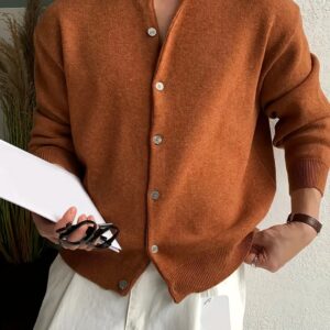 Premium Merino Wool Knit Cardigan